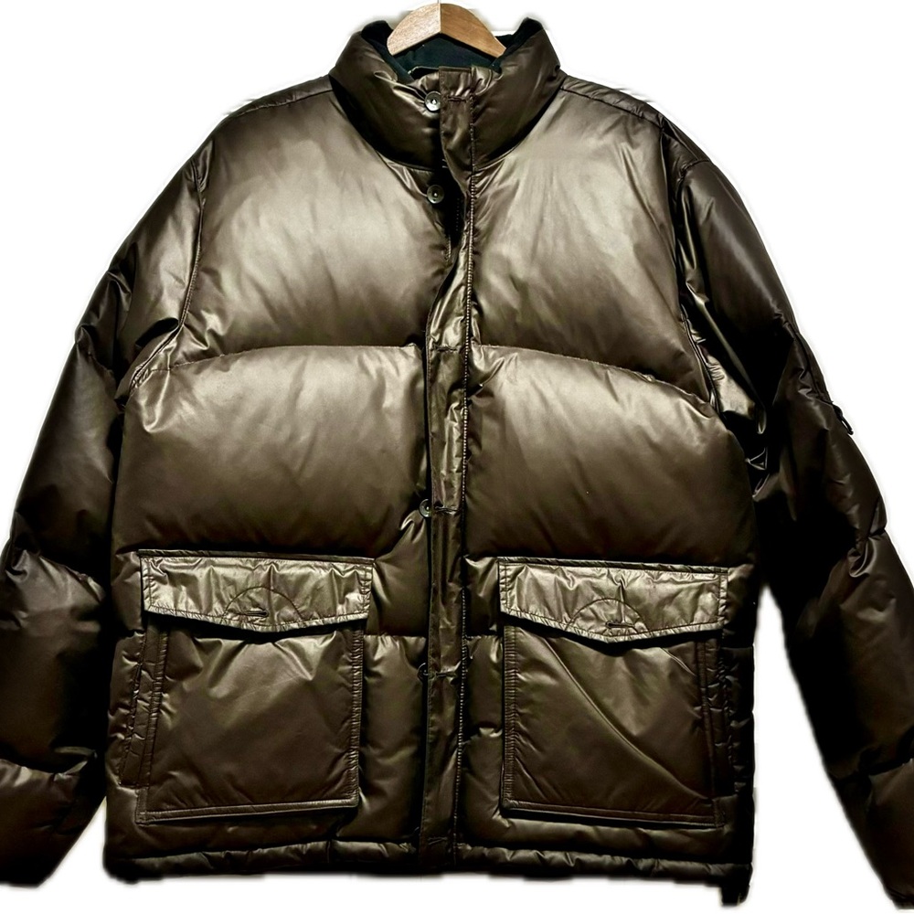 Stylish Dark Brown GAP Puffer Jacket